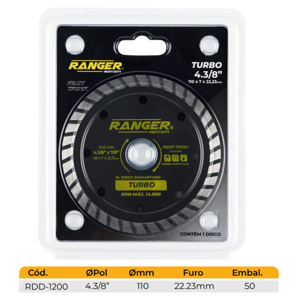 DISCO DIAMANTADO TURBO (RDD-1200) - Imagem 2