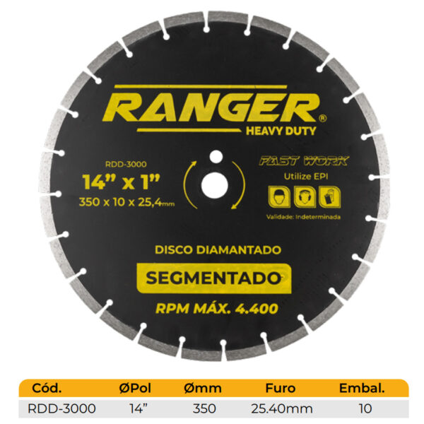 DISCO DIAMANTADO SEGMENTADO (RDD-3000) - Image 2