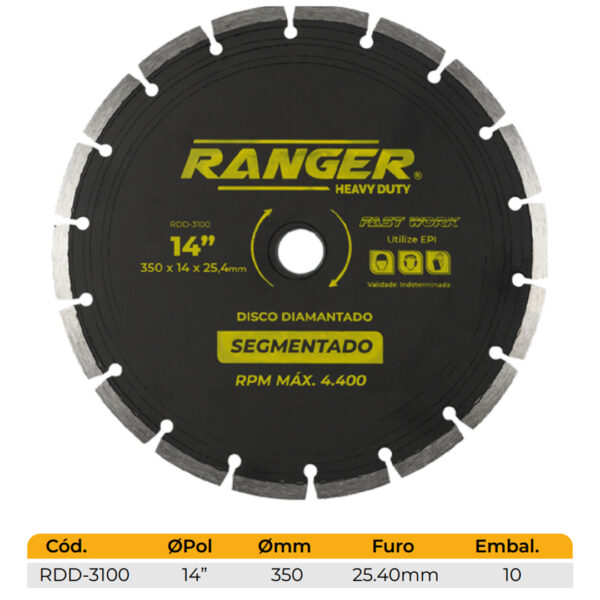 DISCO DIAMANTADO SEGMENTADO (RDD-3100) - Image 2