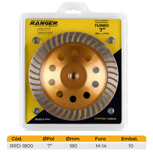 REBOLO DIAMANTADO TURBO (RRD-1800) - Image 3