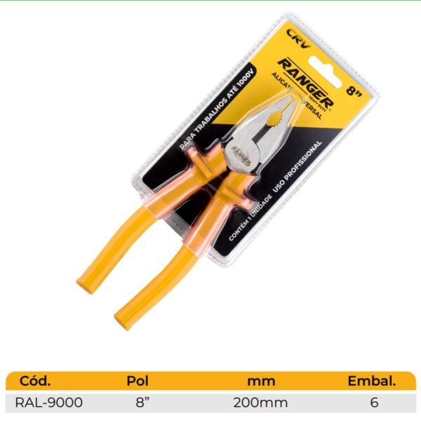 ALICATE UNIVERSAL CRV (RAL-9000) - Imagem 2
