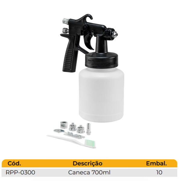 PISTOLA DE PINTURA AR DIRETO (RPP-0300) - Image 2