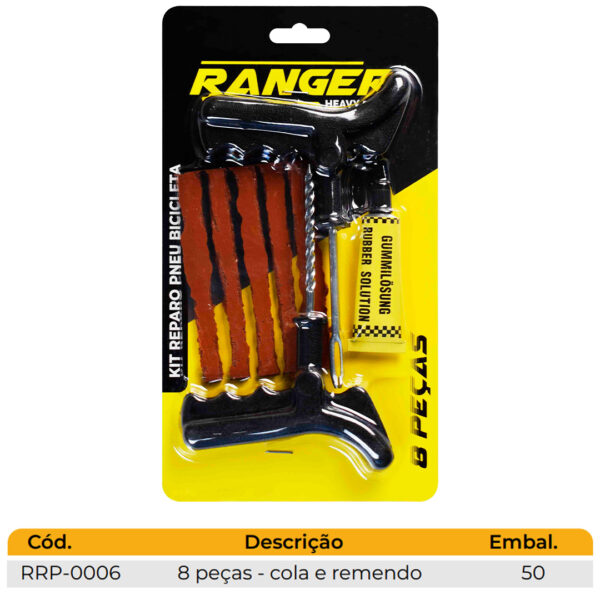 KIT REPARO PARA PNEU SEM CÂMARA (RRP-0006) - Imagem 2