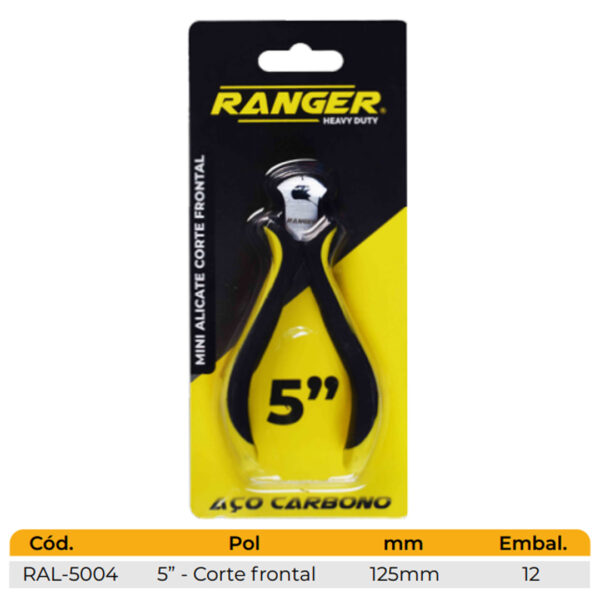 MINI ALICATE 5" CORTE FRONTAL (RAL-5004) - Image 2