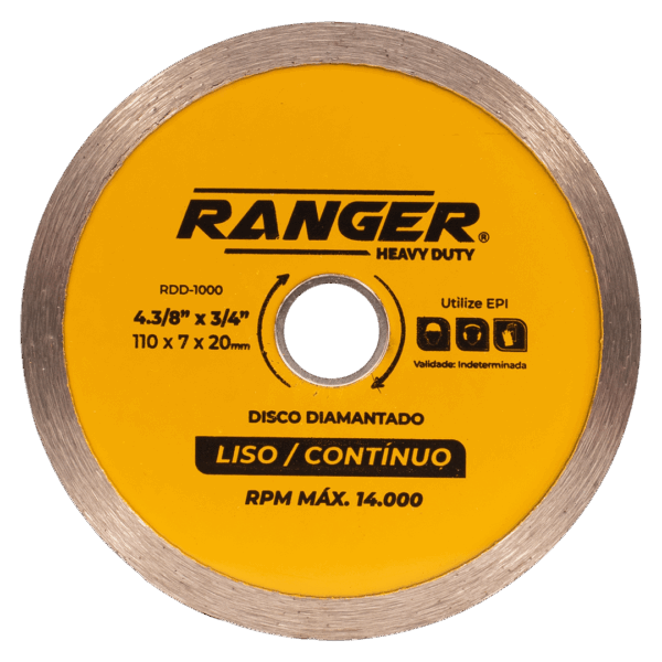 DISCO DIAMANTADO LISO / CONTÍNUO (RDD-1000)