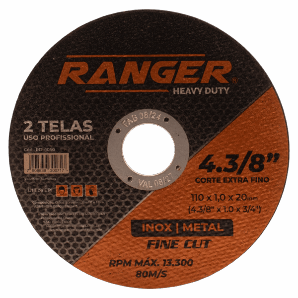 DISCO INOX CORTE EXTRA FINO (RDI-1000/1050/1800/2300/1200/1400) - Imagem 4